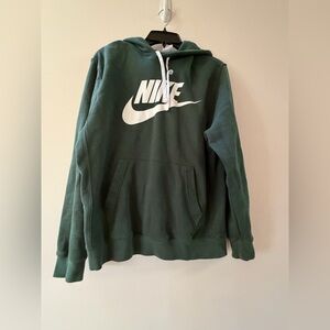 Nike Men's Dark Green Hoodie
